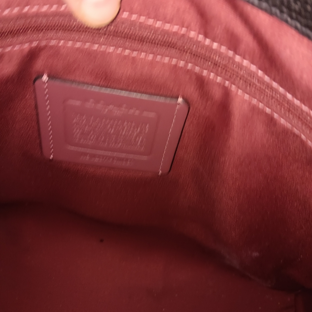Coach Black and Brown Leather Smith Tote - Picture 8 of 12